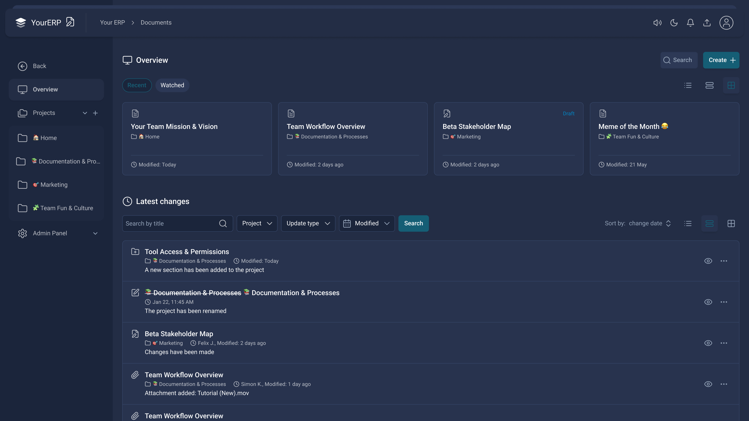 Features overview