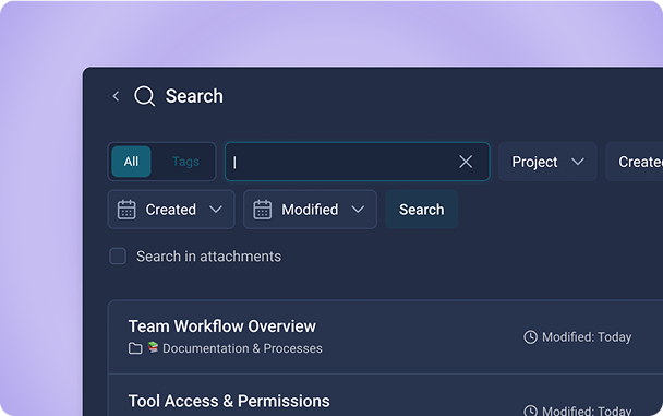Smart search interface